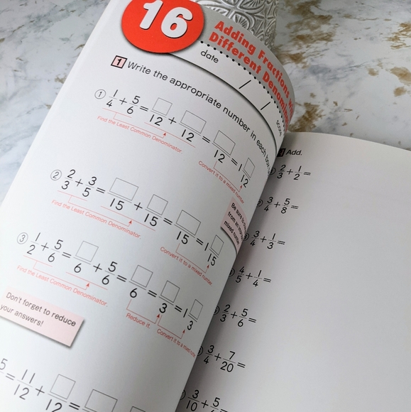 Kumon Reducing and Calculating Fractions, New - Picture 3 of 5